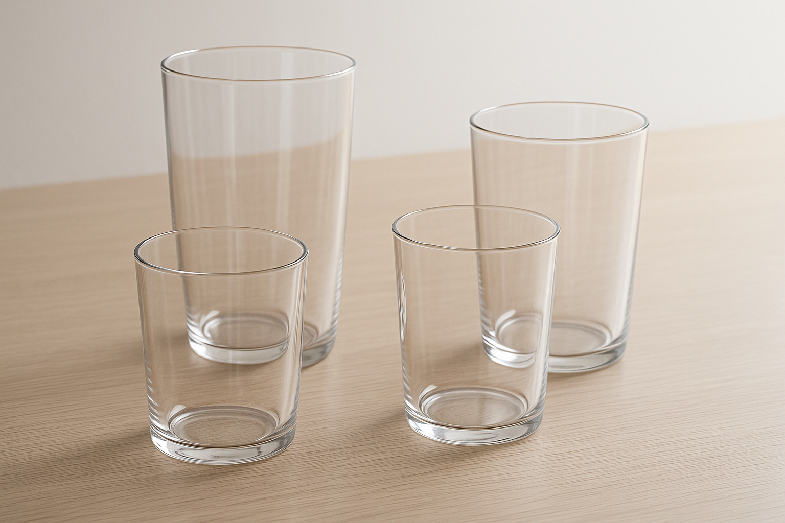 Conjunto 6 Copos de Vidro Transparente - 300ml